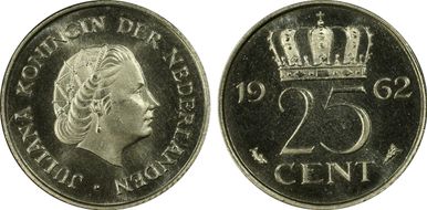 1962 25C PR66CAM