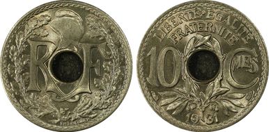 1931 10C Gad-286 F-138 MS68