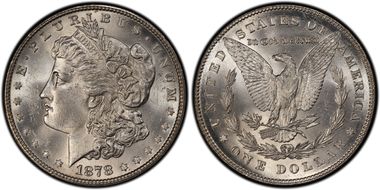 1878 7TF $1 R78, VAM 100 MS63