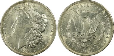 1891-O $1 AU55