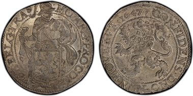 1647 Daalder KM-32.1 Rosette MM MS63