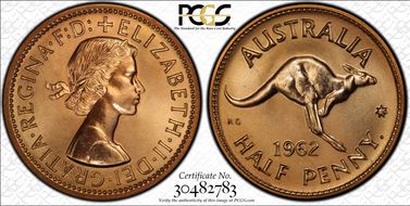1962 Y. (p) 1/2D PR67RD