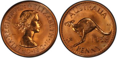 1958 Y. (p) 1D PR66RD