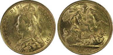 1890-S Sov S-3868B DISH S14 2nd Obverse MS63