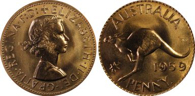 1959 Y. (p) 1D PR66RD