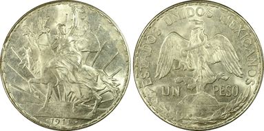 1911 Peso Caballito KM-453  Short Ray MS64+