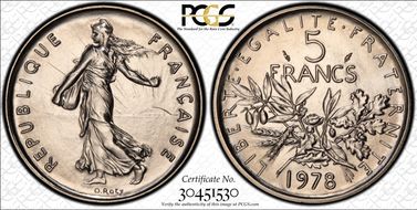 1978 5 Fr Gad-771 MS68