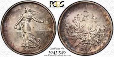 1964 5 Fr Gad-770 F-340 MS65