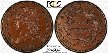 1831 1/2C Original PR64BN