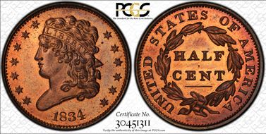 1834 1/2C PR65RD