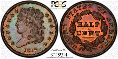 1835 1/2C PR65BN