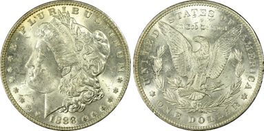1888 $1 MS62