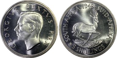 1949 5 Shil PL67+