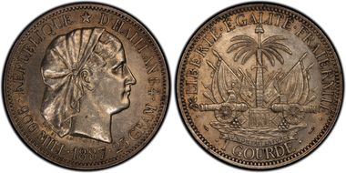 1887 Gourde AU50