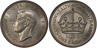 1938 Crown KM-34  Ag AU58