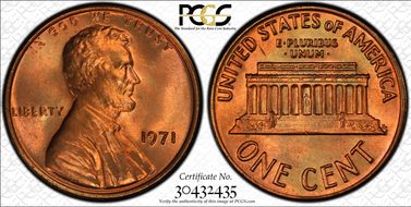 1971 1C MS66RD