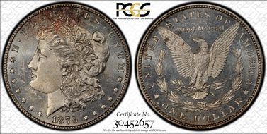 1879 $1 MS63PL