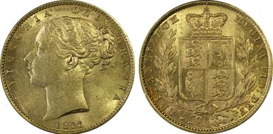 1877-S Sov S-3855 Shield MS61