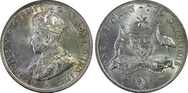 1918-M Florin MS62