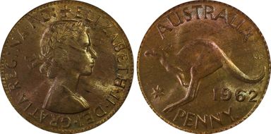 1962 Y. (p) 1D MS64RB