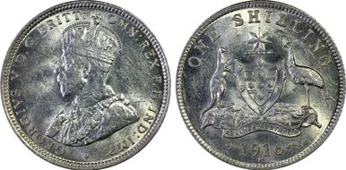 1916-M Shil KM-26  Ag AU58