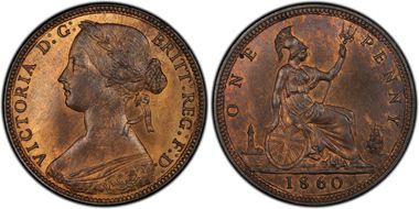 1860 1D S-3954 2/D L.C. WYON LCW(s) TB/TB MS64RB