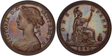 1860 1D S-3954 Bronzed PR66