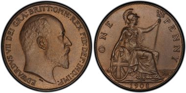 1908 1D S-3990 Matte Proof PR65BN