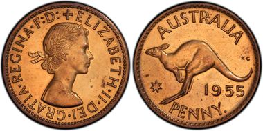 1955 Y. (p) 1D PR63RB