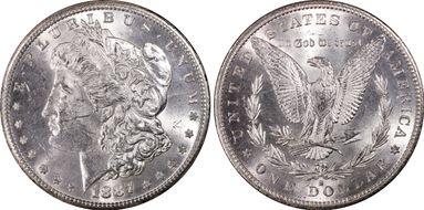 1887-S $1 MS62