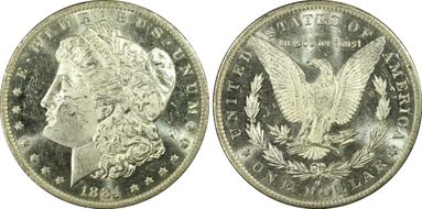 1884-O $1 MS64PL