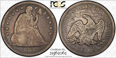 1871 $1 F12