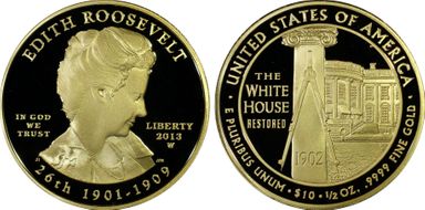 2013-W $10 Edith Roosevelt PR70DCAM