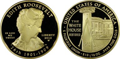 2013-W $10 Edith Roosevelt PR69DCAM