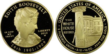 2013-W $10 Edith Roosevelt PR69DCAM