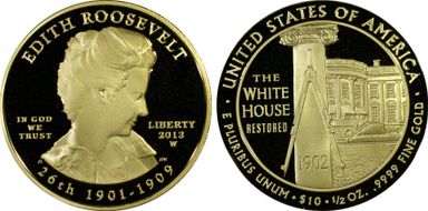 2013-W $10 Edith Roosevelt PR69DCAM