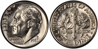 1982-D 10C MS67