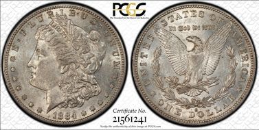1884-S $1 AU53