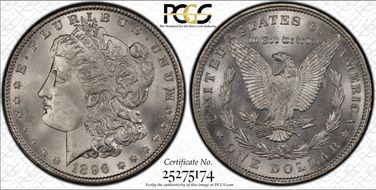 1896 $1 MS66+