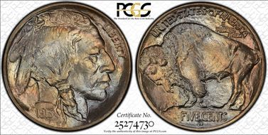 1913-D 5C Type 1 MS67+