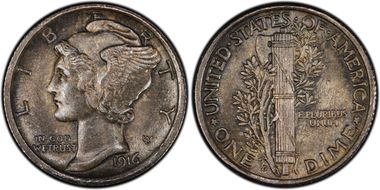 1916-D 10C MS63FB