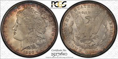 1890 $1 MS66