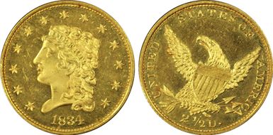 1834 $2.50 Classic PR65CAM