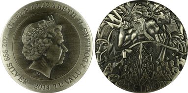 2014-P $2 Poseidon Antique Finish PR68