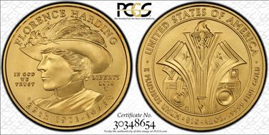 2014-W $10 Florence Harding First Strike MS70