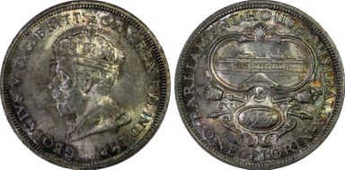 1927(m) Florin Canberra  KM-31 MS65