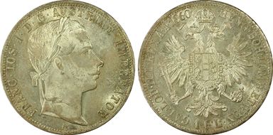 1860-A Florin KM-2219  Ag MS63