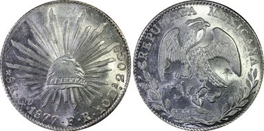 1877-Go FR 8 R Go57 MS63