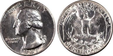 1941-S 25C Large S, FS-503 MS64