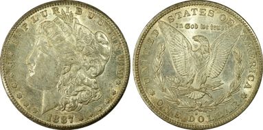 1887-S $1 AU55